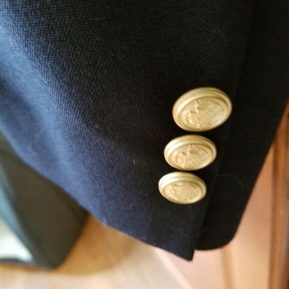 Vintage David Taylor wool blend blazer navy size 50B - Picture 3 of 12